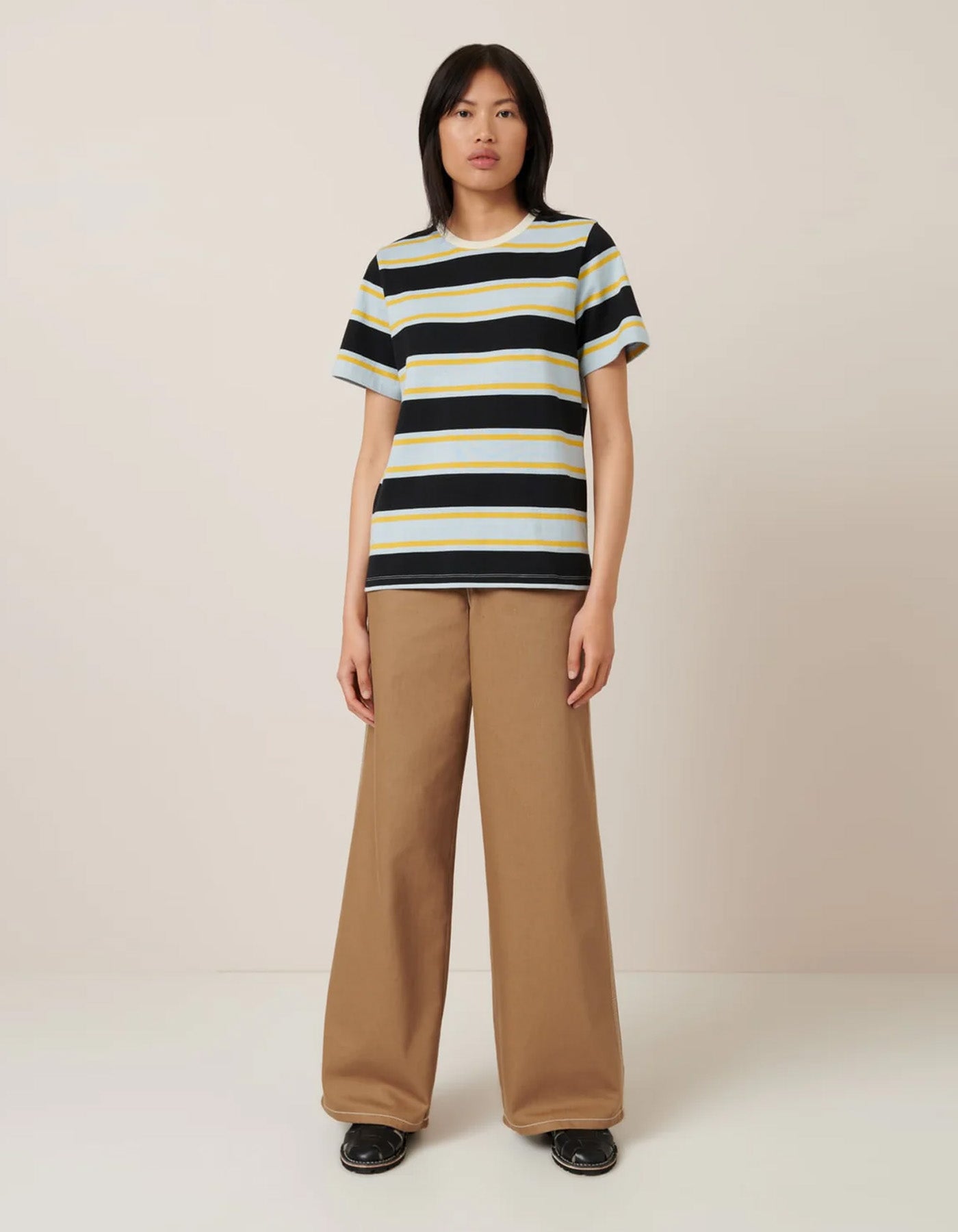 Kowtow Sideline Tee Rugby Stripe