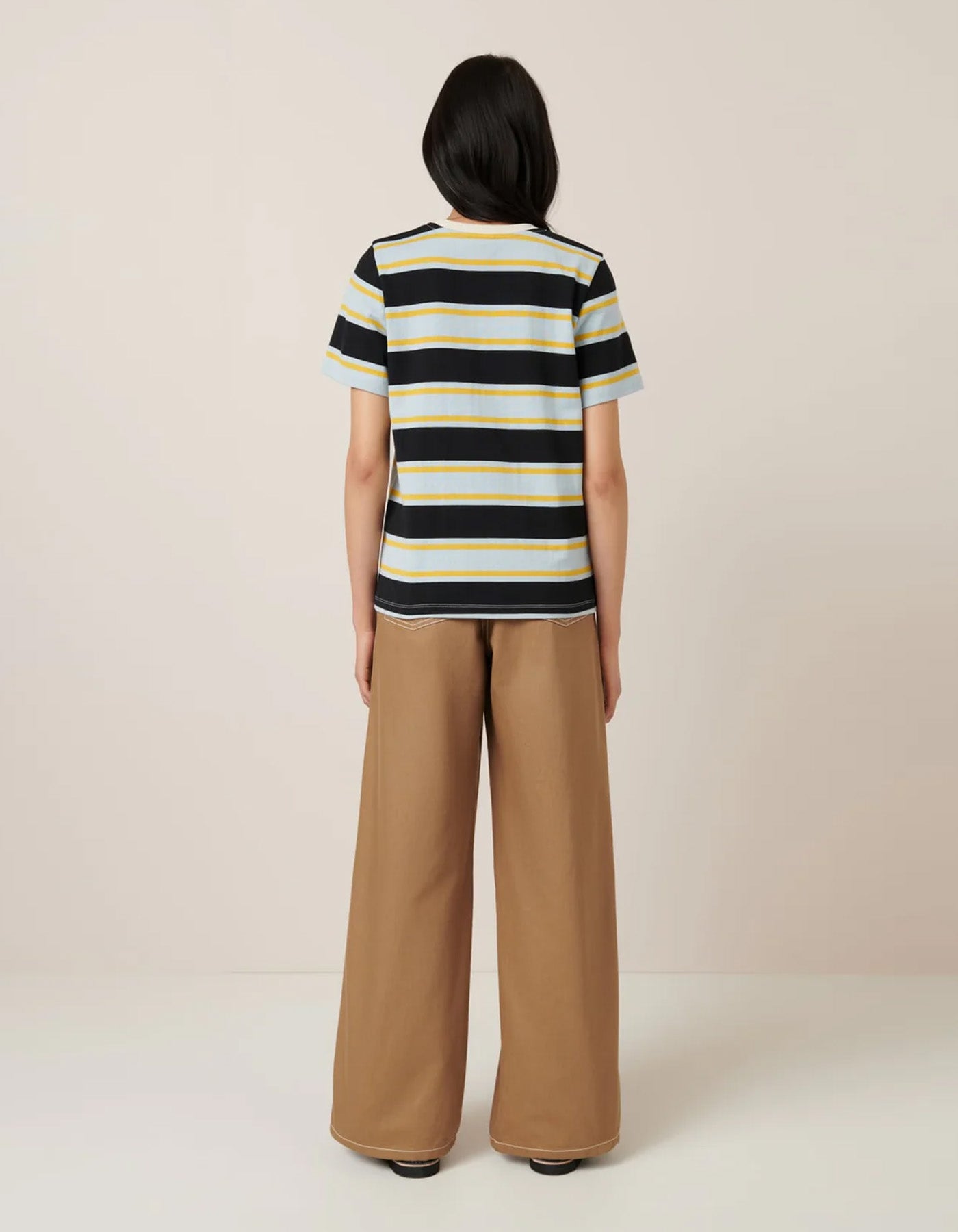 Kowtow Sideline Tee Rugby Stripe