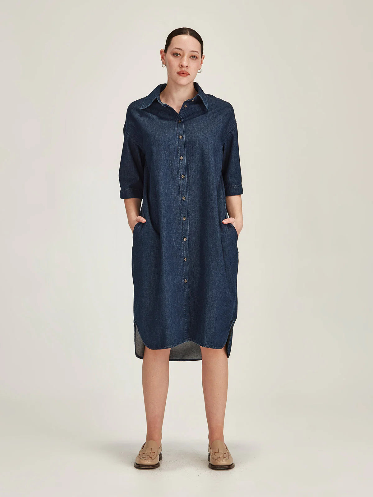 Sills Alexa Denim Dress Dark Wash