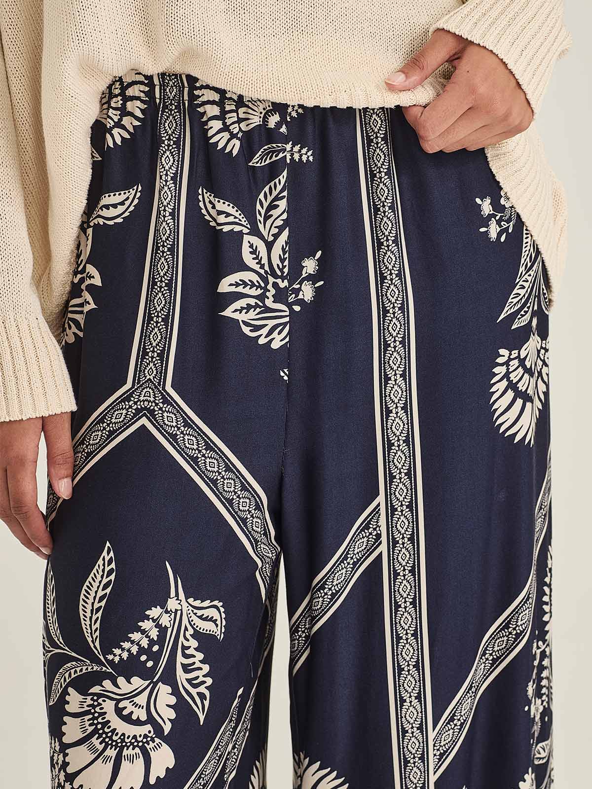 Sills Mondo Print Pant French Blue