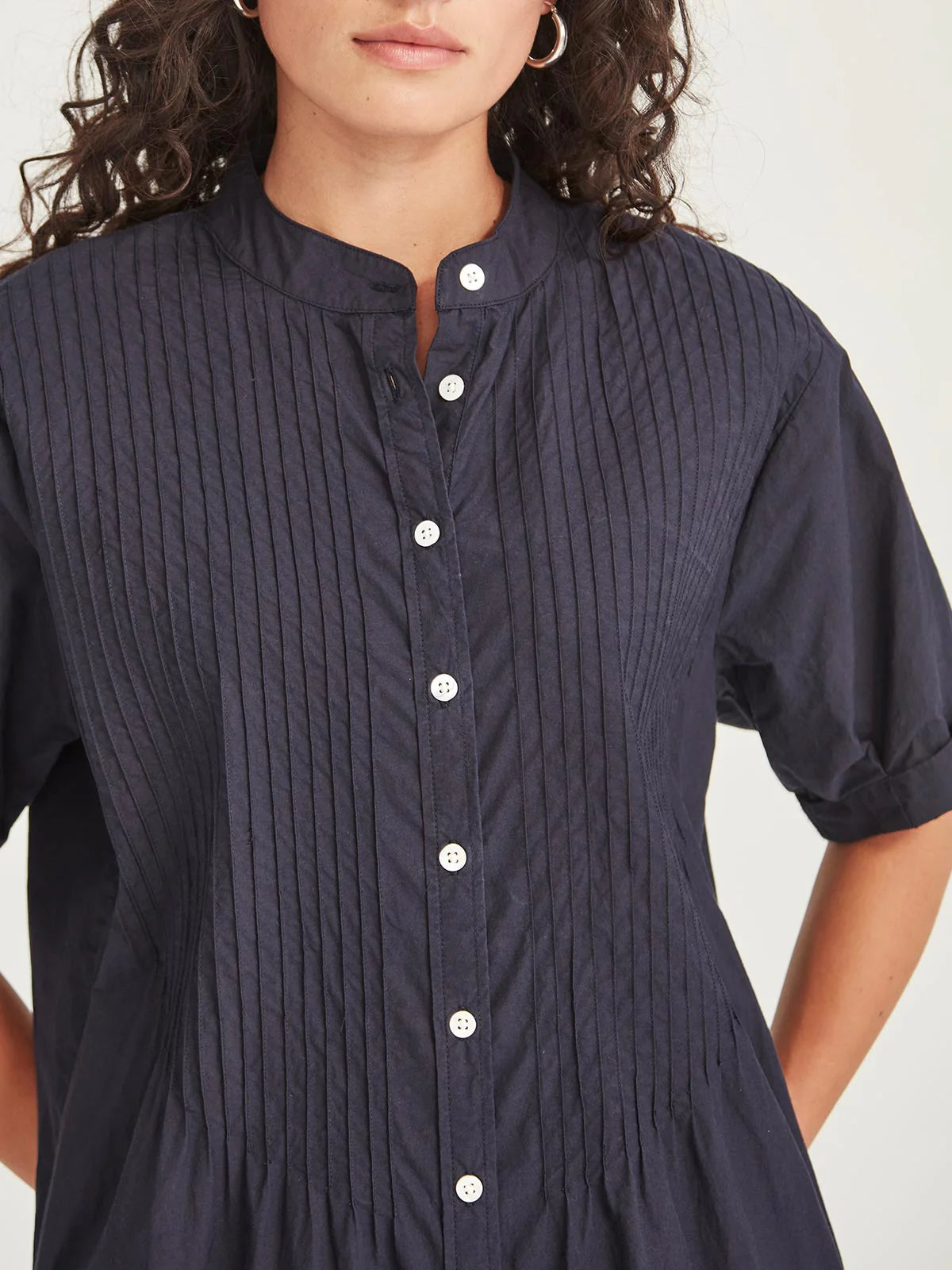 Sills Sanya Pintuck Dress French Navy