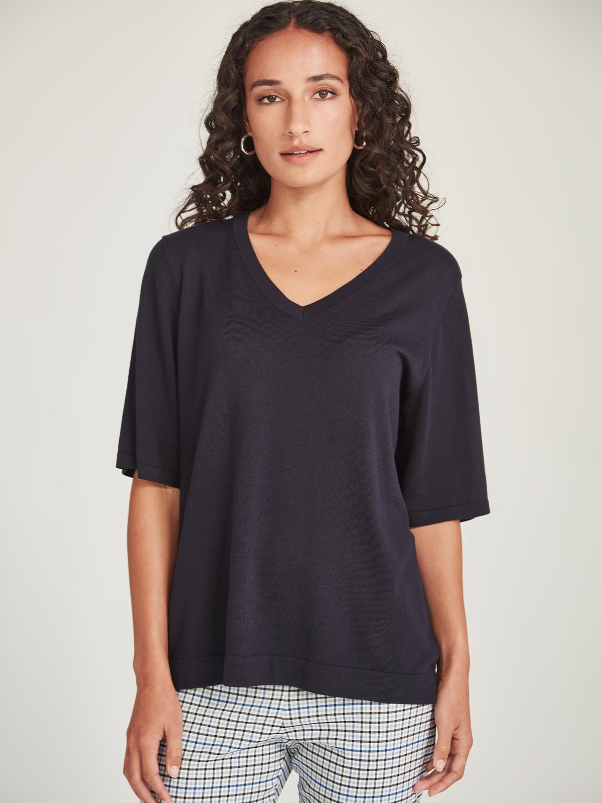 Sills Vera V Knit French Navy