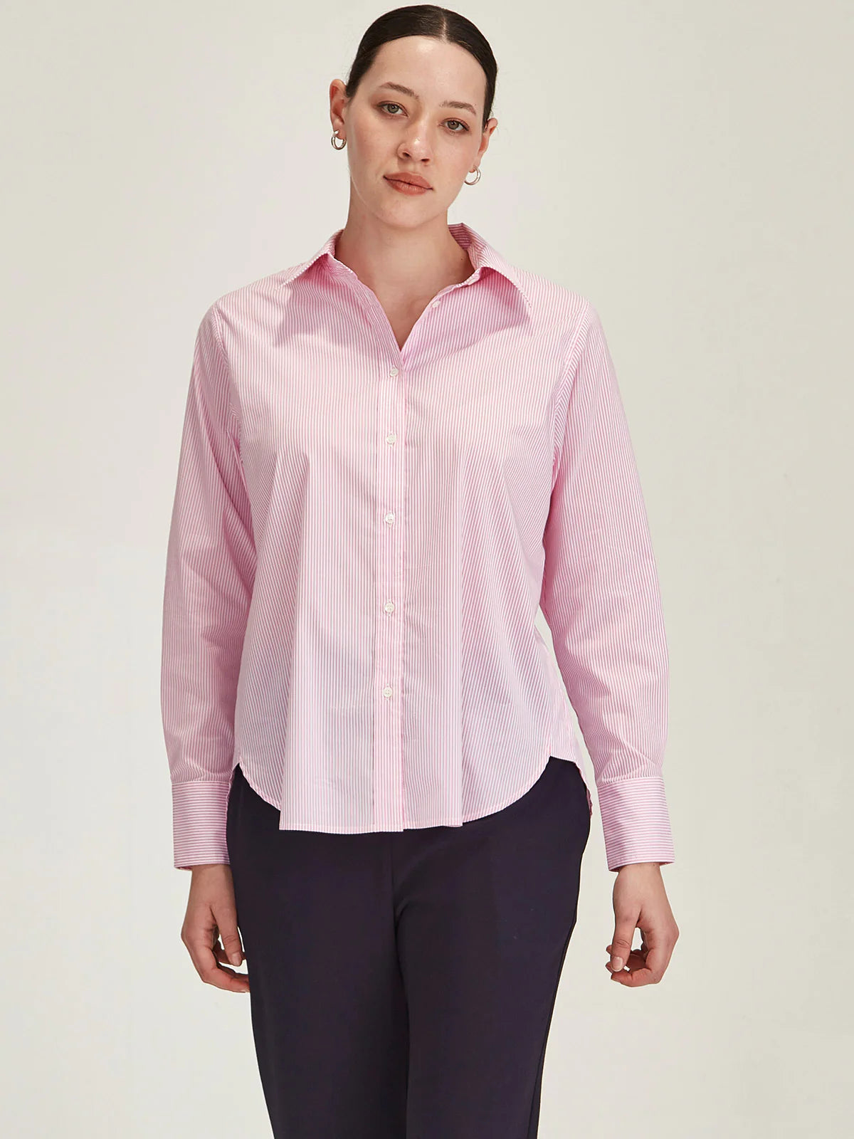 Sills Princeton Stripe Shirt Pink Stripe