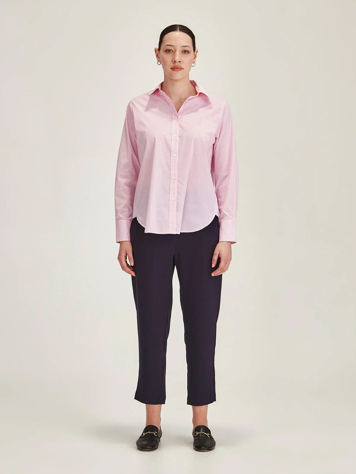 Sills Princeton Stripe Shirt Pink Stripe