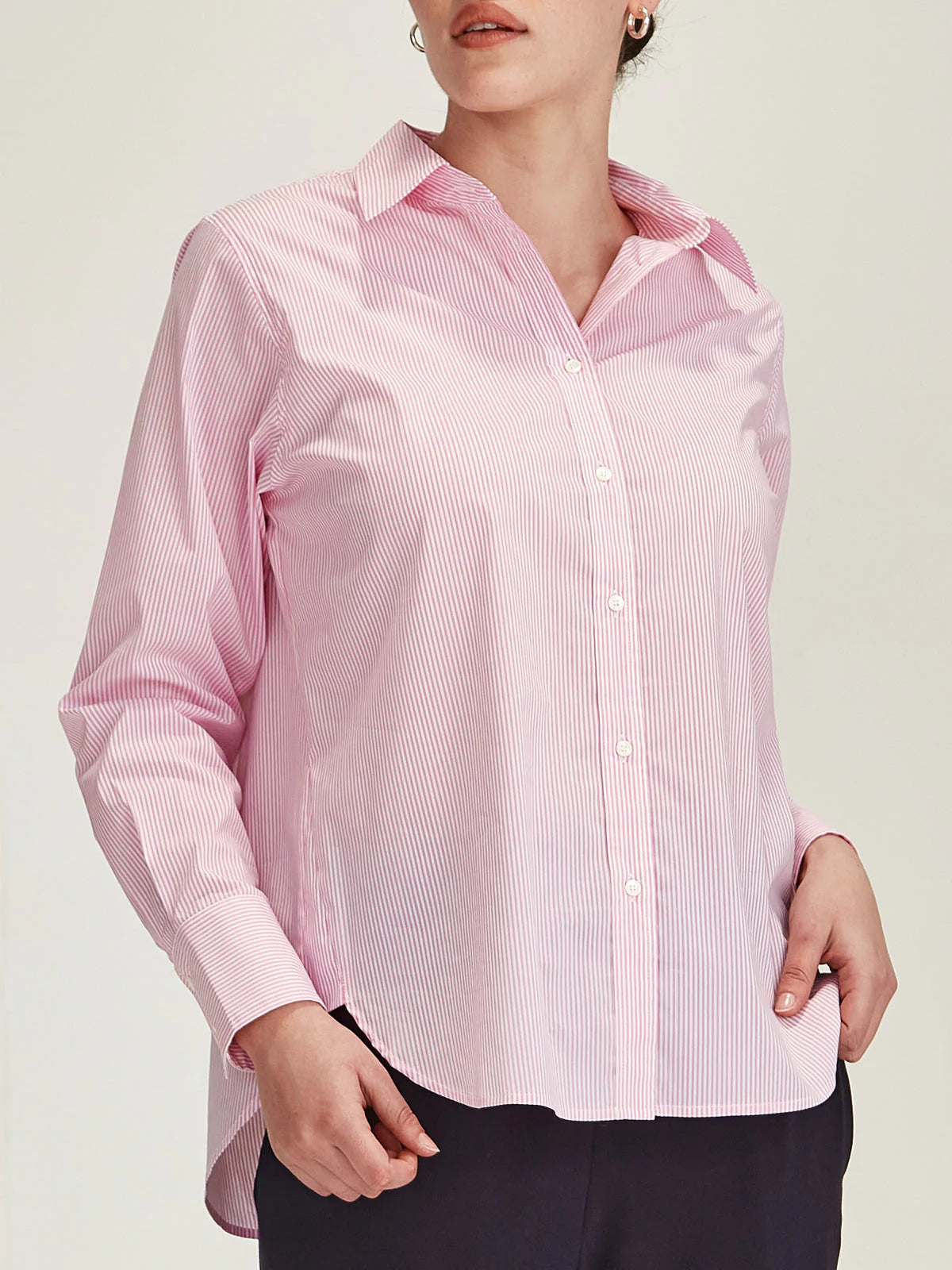 Sills Princeton Stripe Shirt Pink Stripe