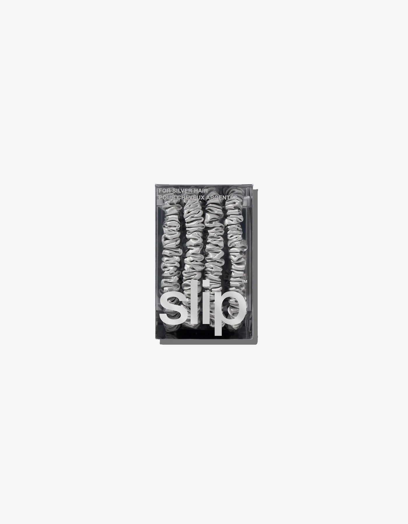 Slip Skinny Scrunchies  4 Pack Silver