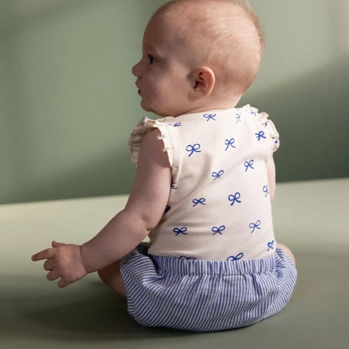 Nature Baby Fleur Bodysuit Ribbons Print