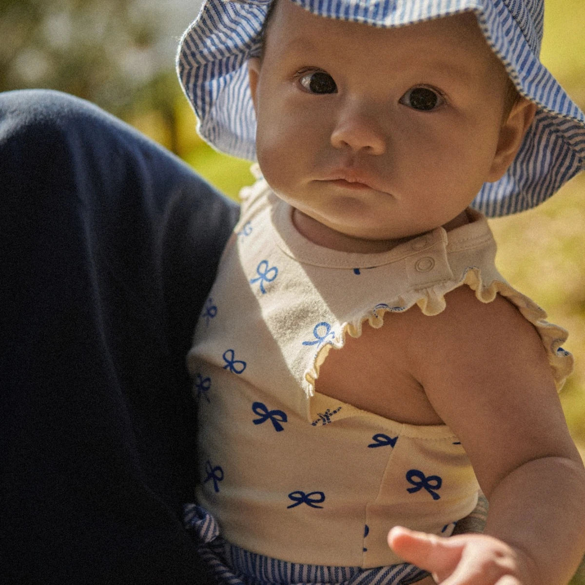 Nature Baby Fleur Bodysuit Ribbons Print