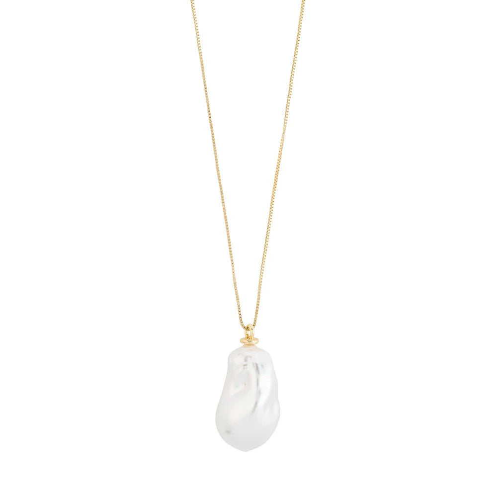 Pilgrim Sky Pearl Necklace Gold