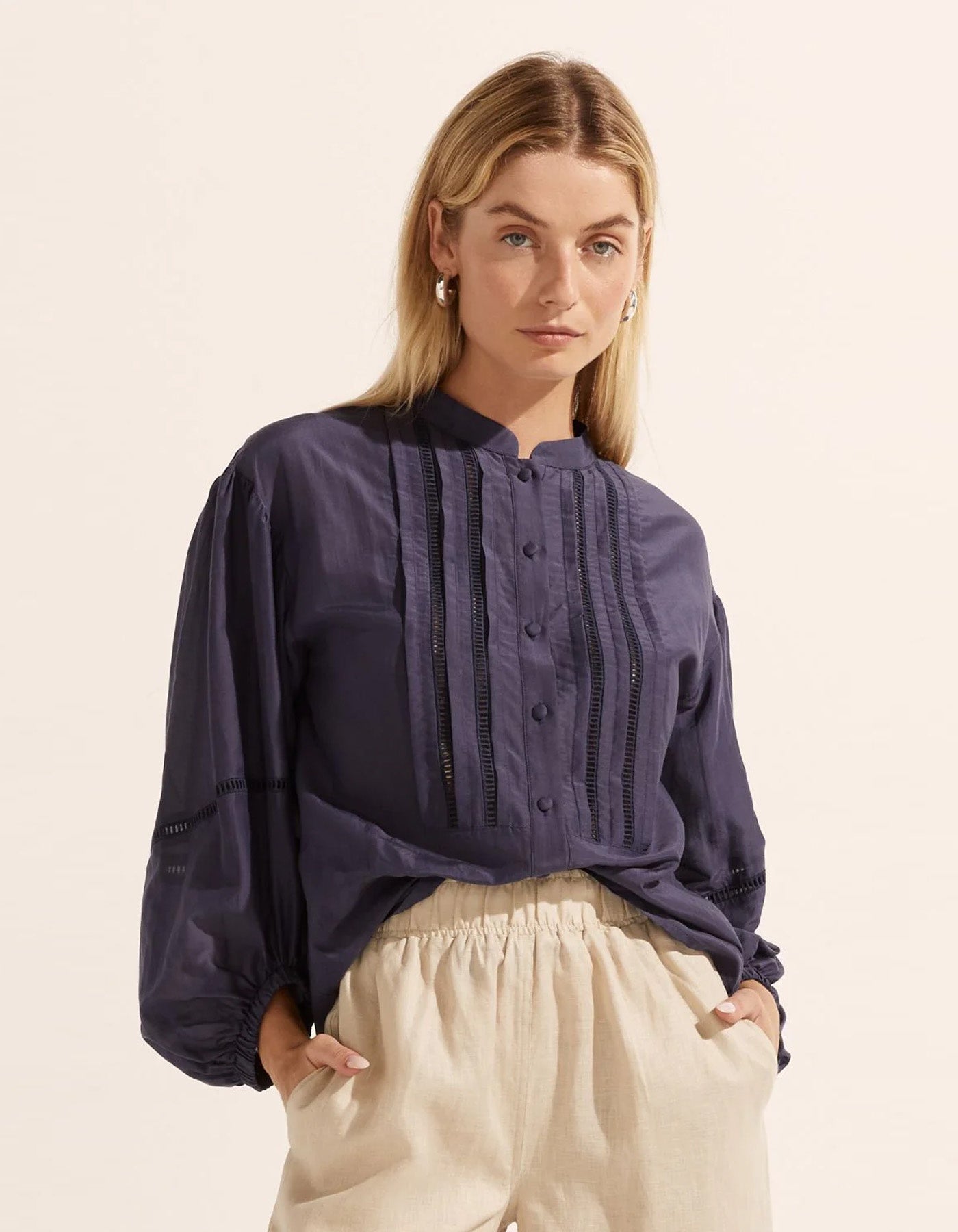 Zoe Kratzmann solace top Indigo