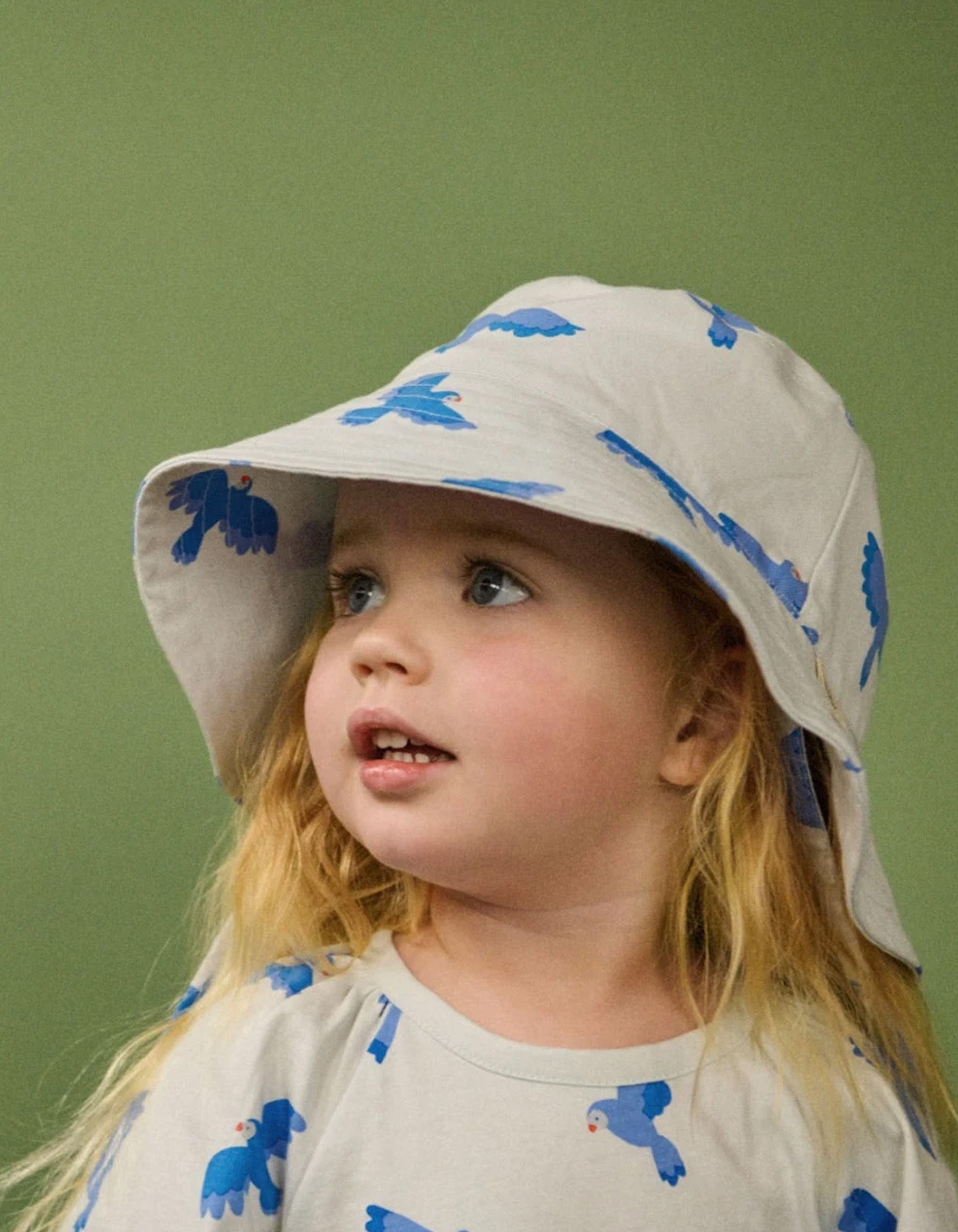 Nature Baby Holiday Sunhat Songbird Print