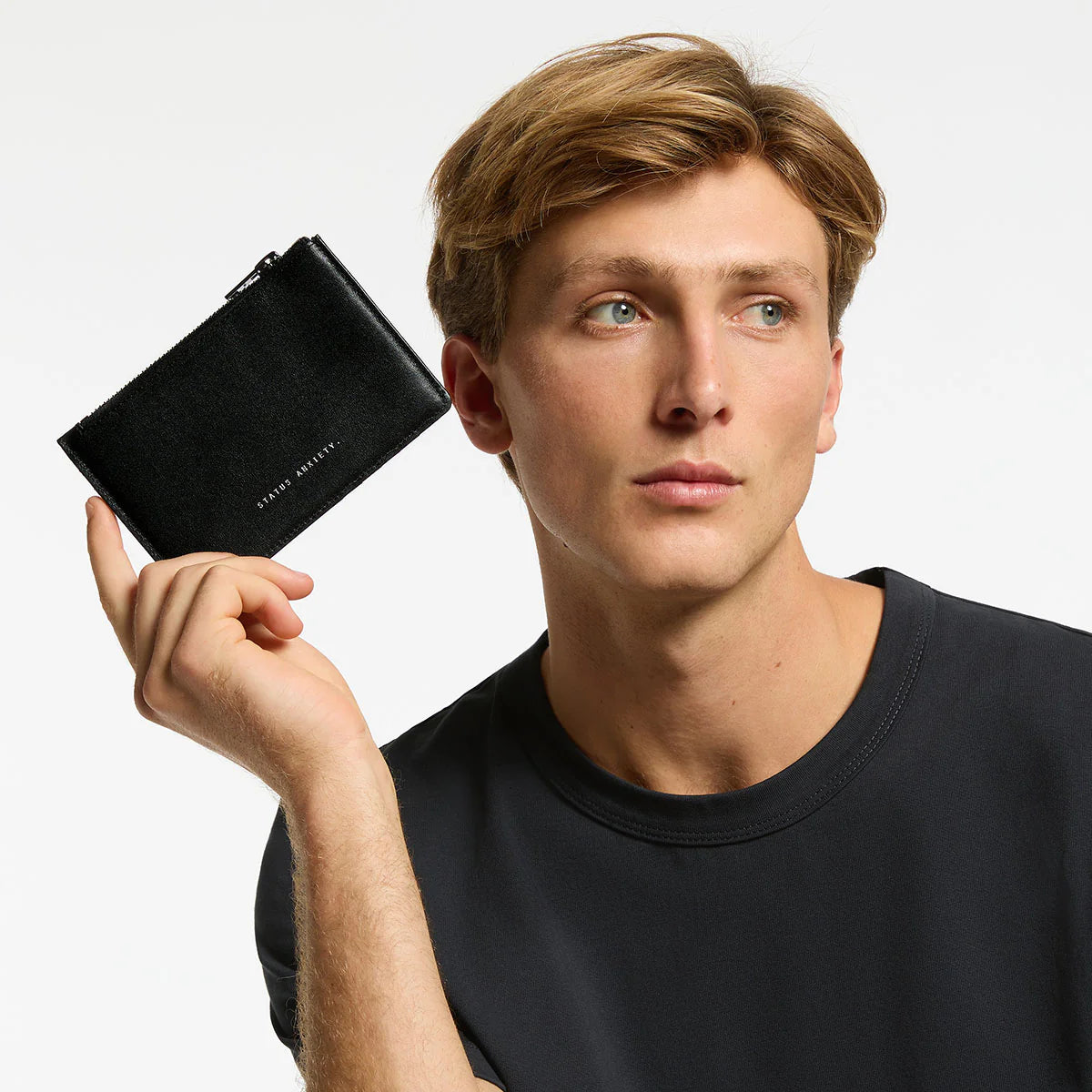 Status Anxiety Gone Again Wallet - Black Nappa