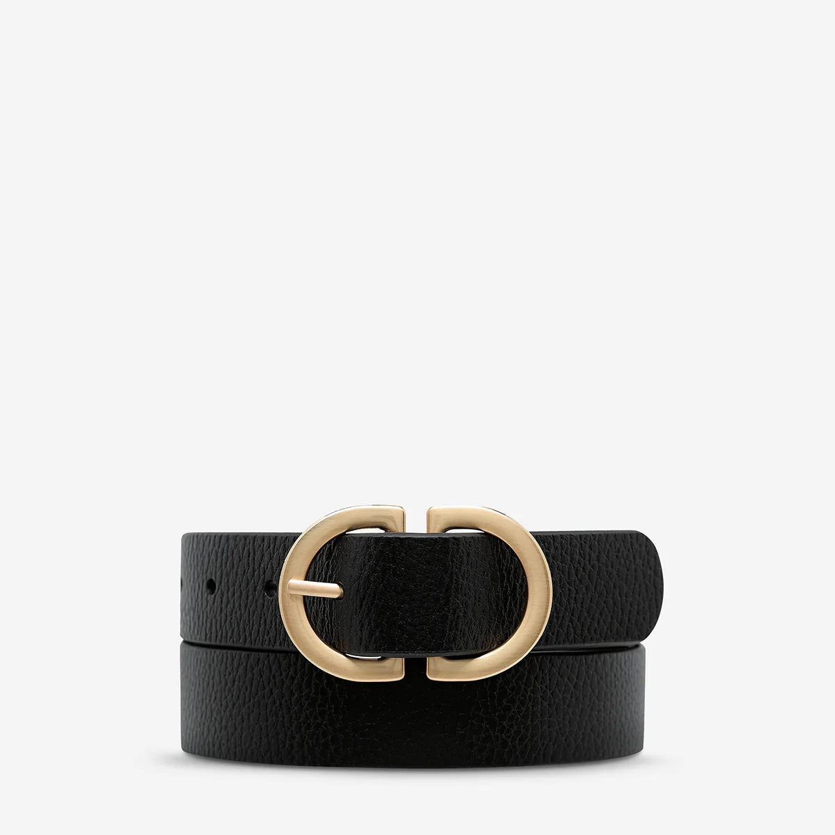Status Anxiety In Reverse Belt Black/Gold