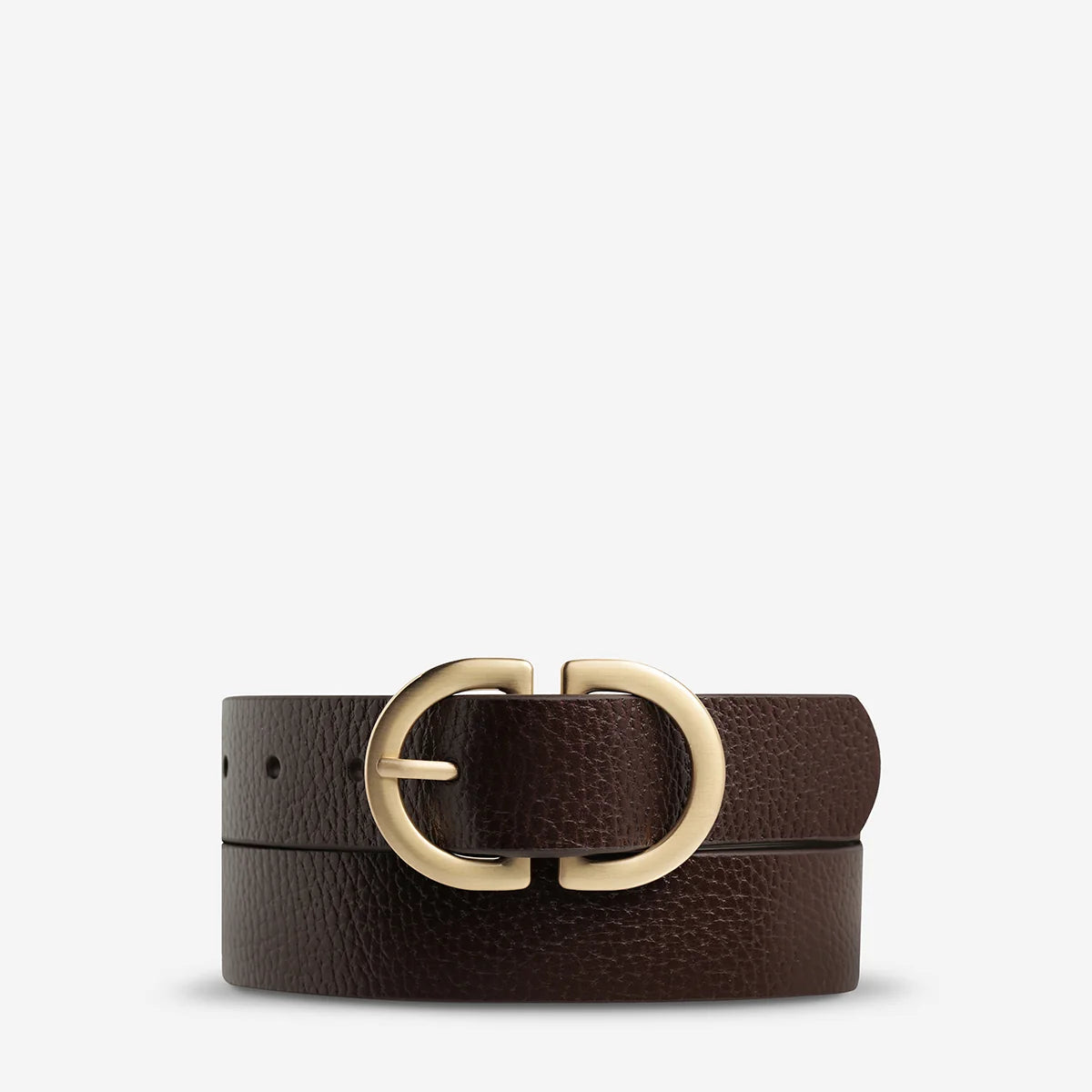 Status Anxiety In Reverse Belt Choc/Gold