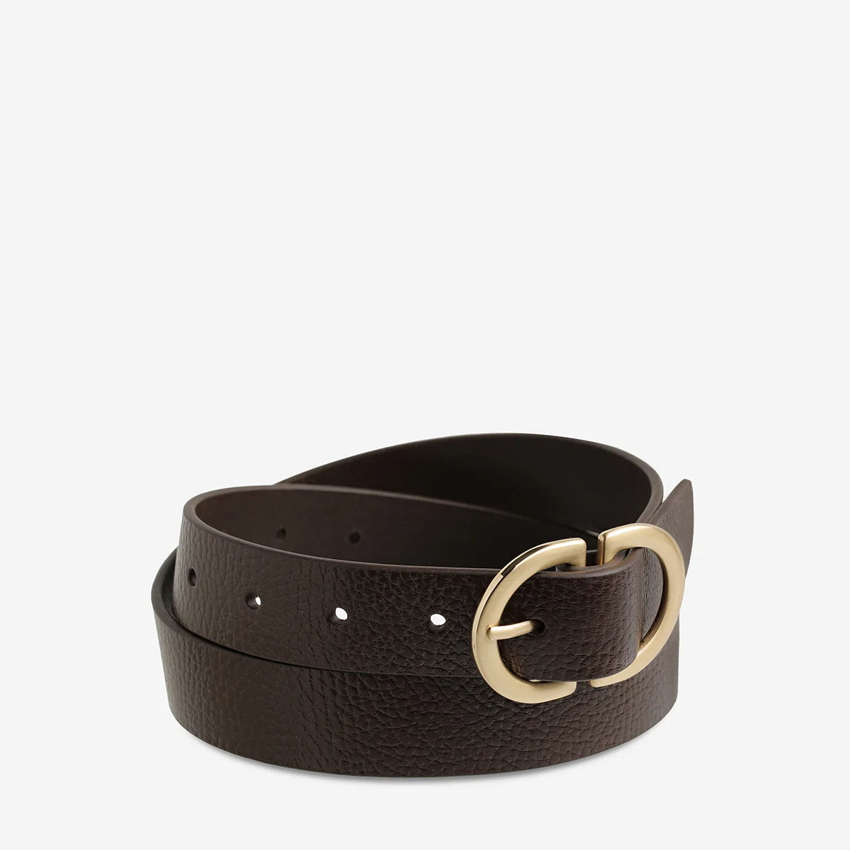 Status Anxiety In Reverse Belt Choc/Gold