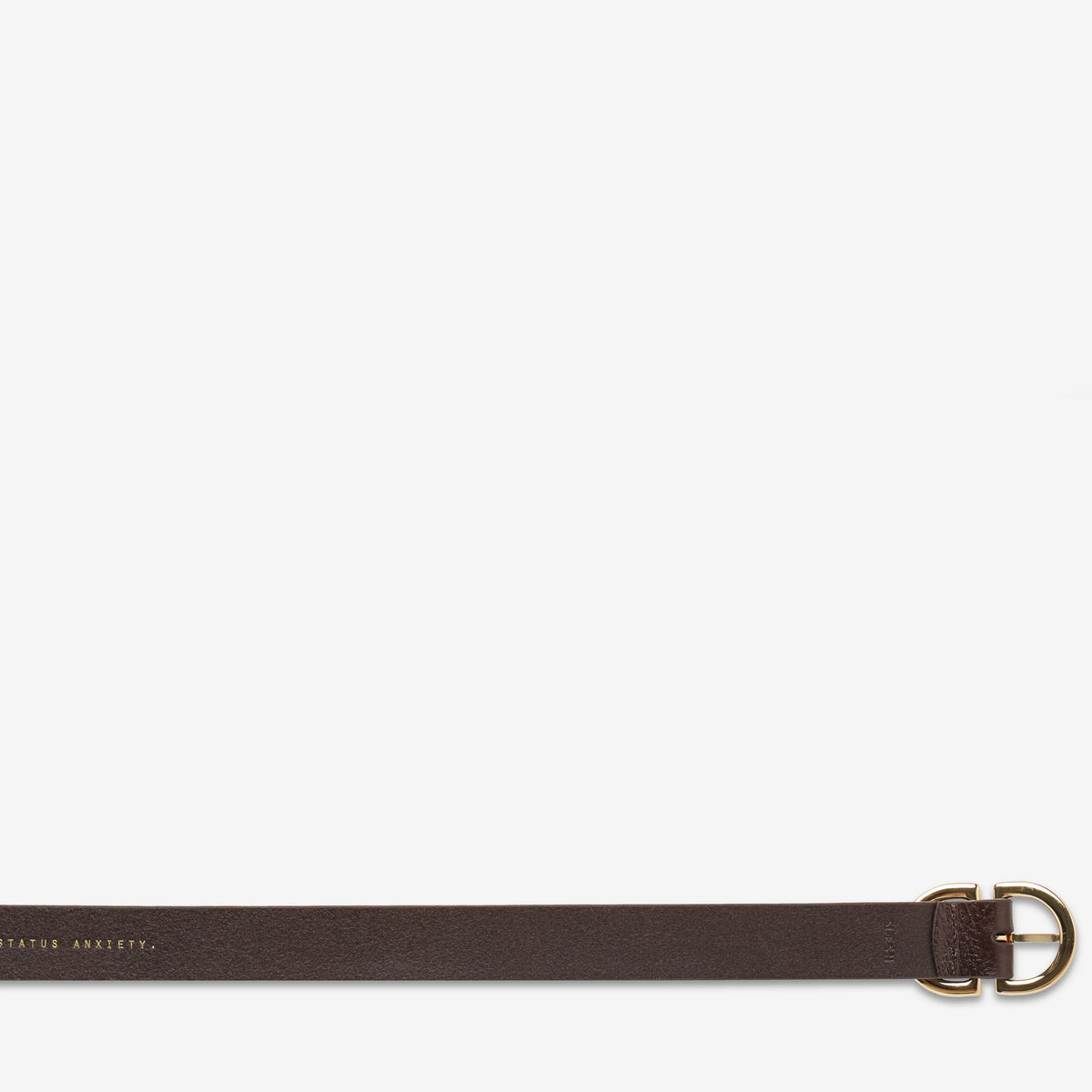 Status Anxiety In Reverse Belt Choc/Gold