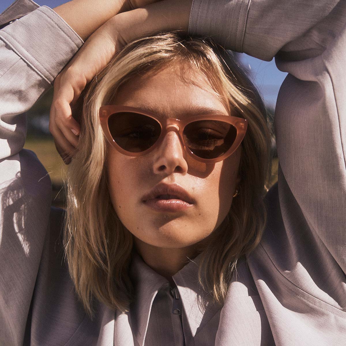 Status Anxiety Villain Sunglasses - Rose