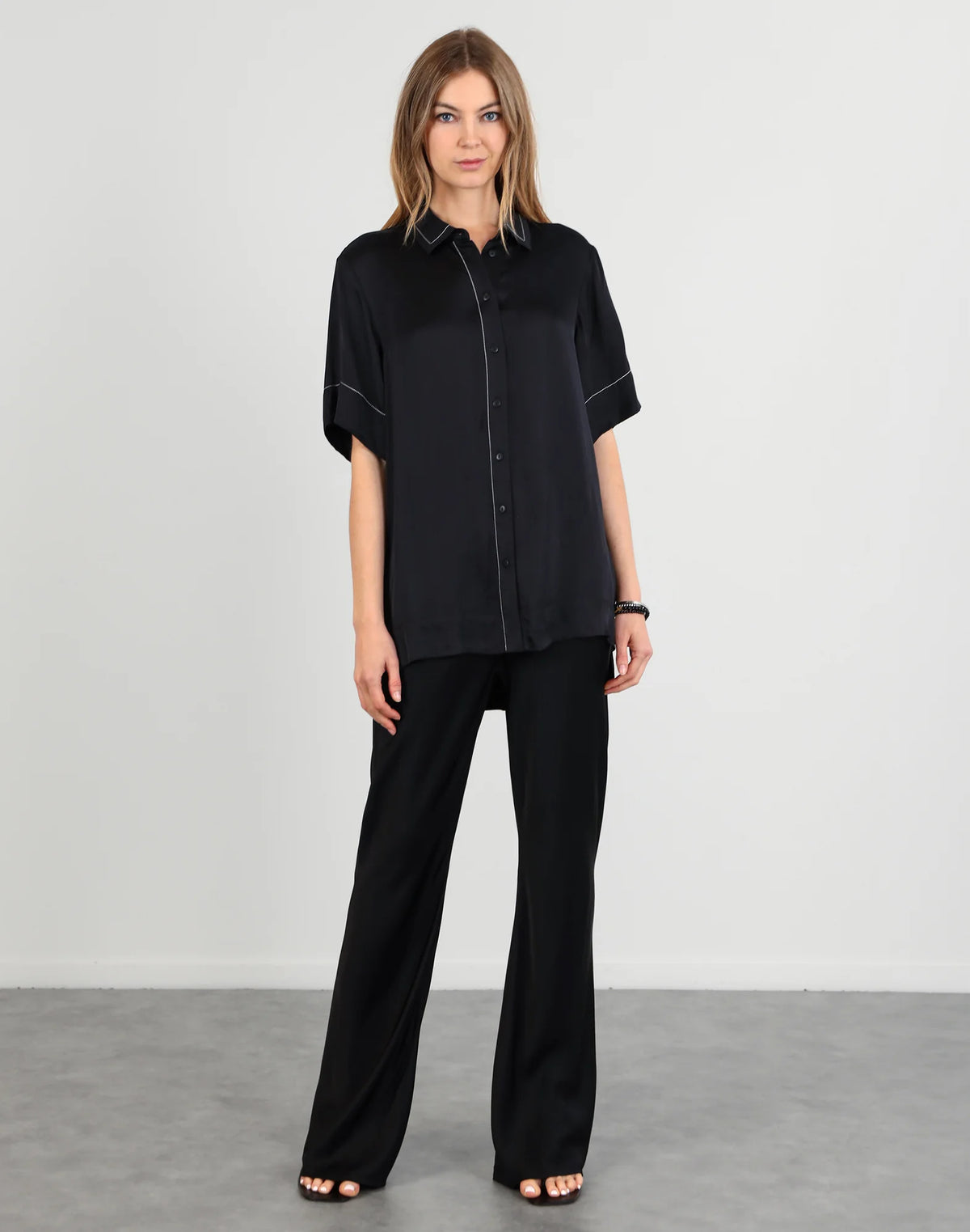 Storm Bias Satin Pant Black