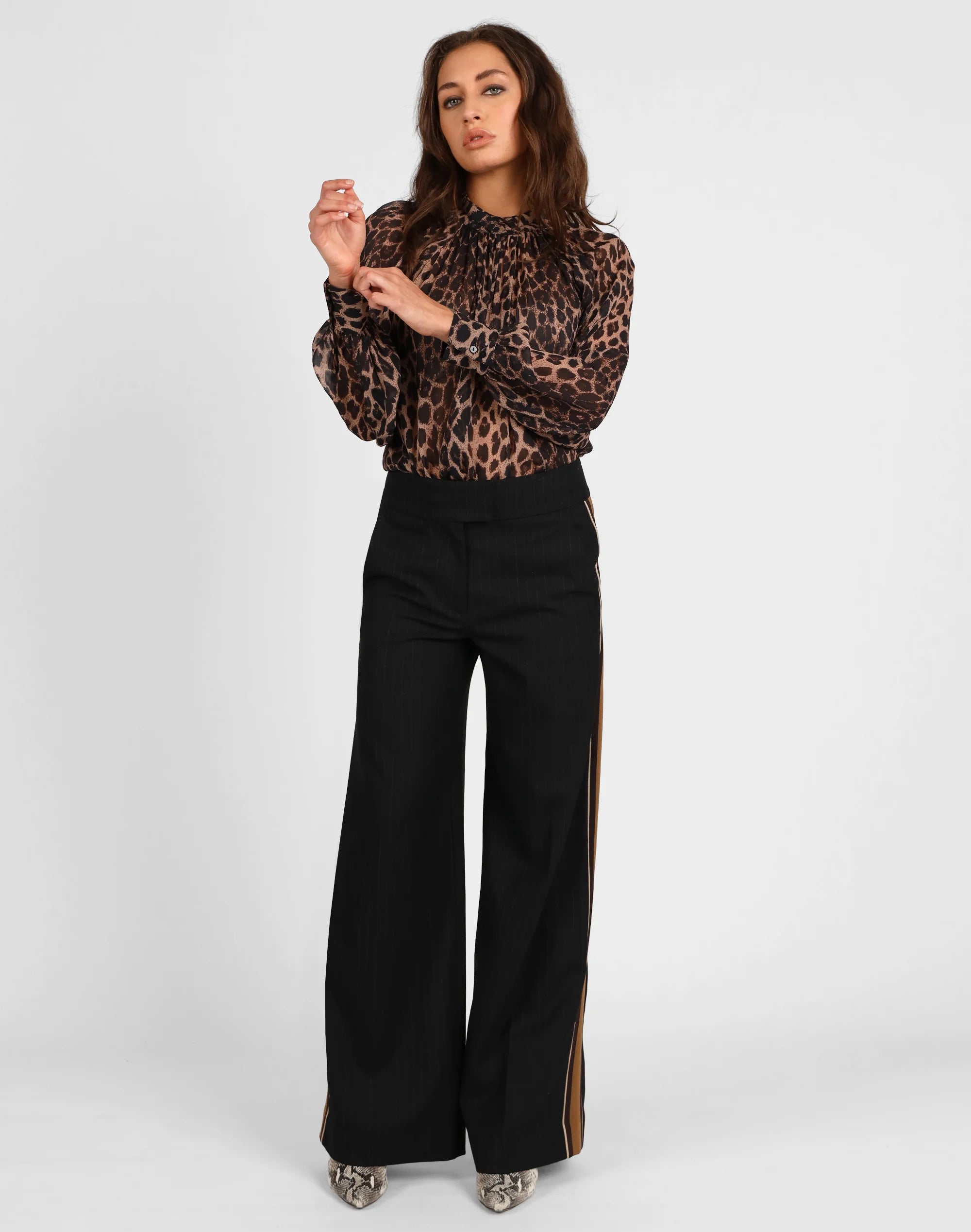 Storm Dark Animal Print Blouse