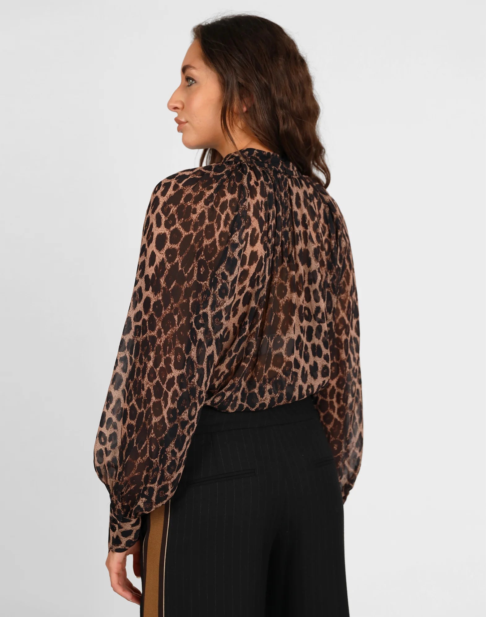 Storm Dark Animal Print Blouse