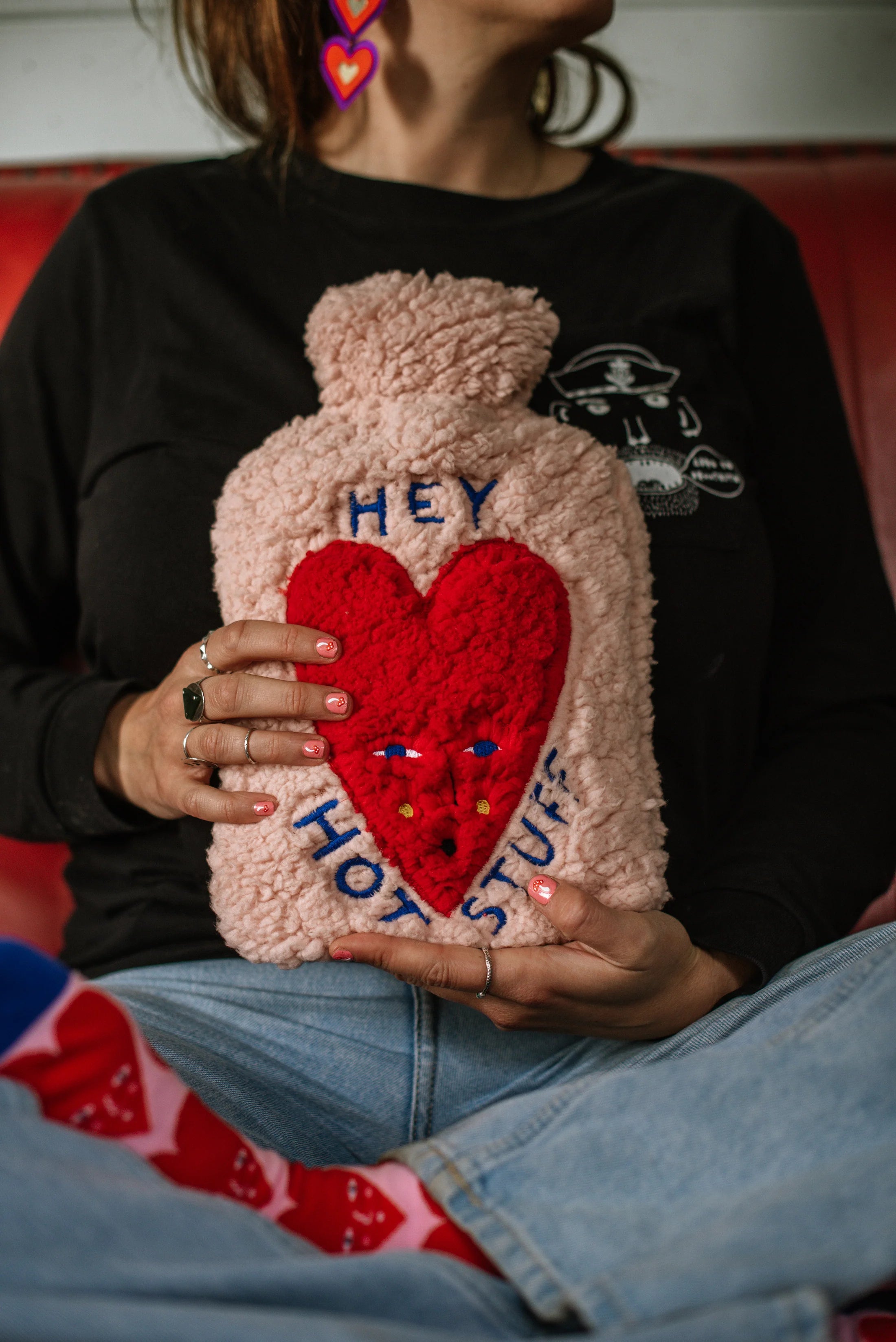 Studio Soph Hot Water Bottle Hey Hot Stuff