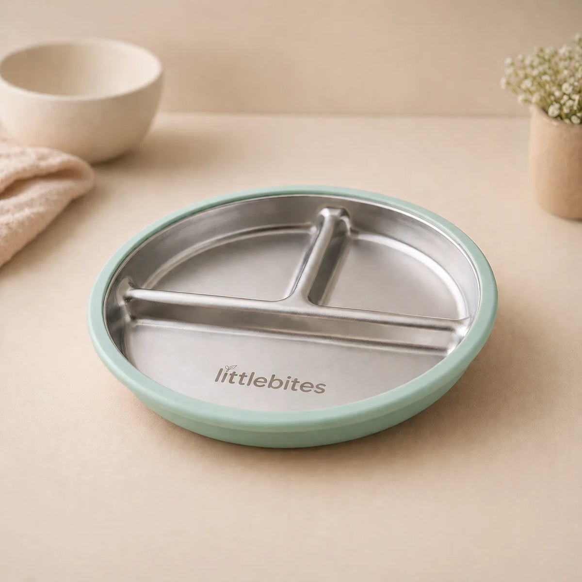 Little Bites Suction Plate Sage