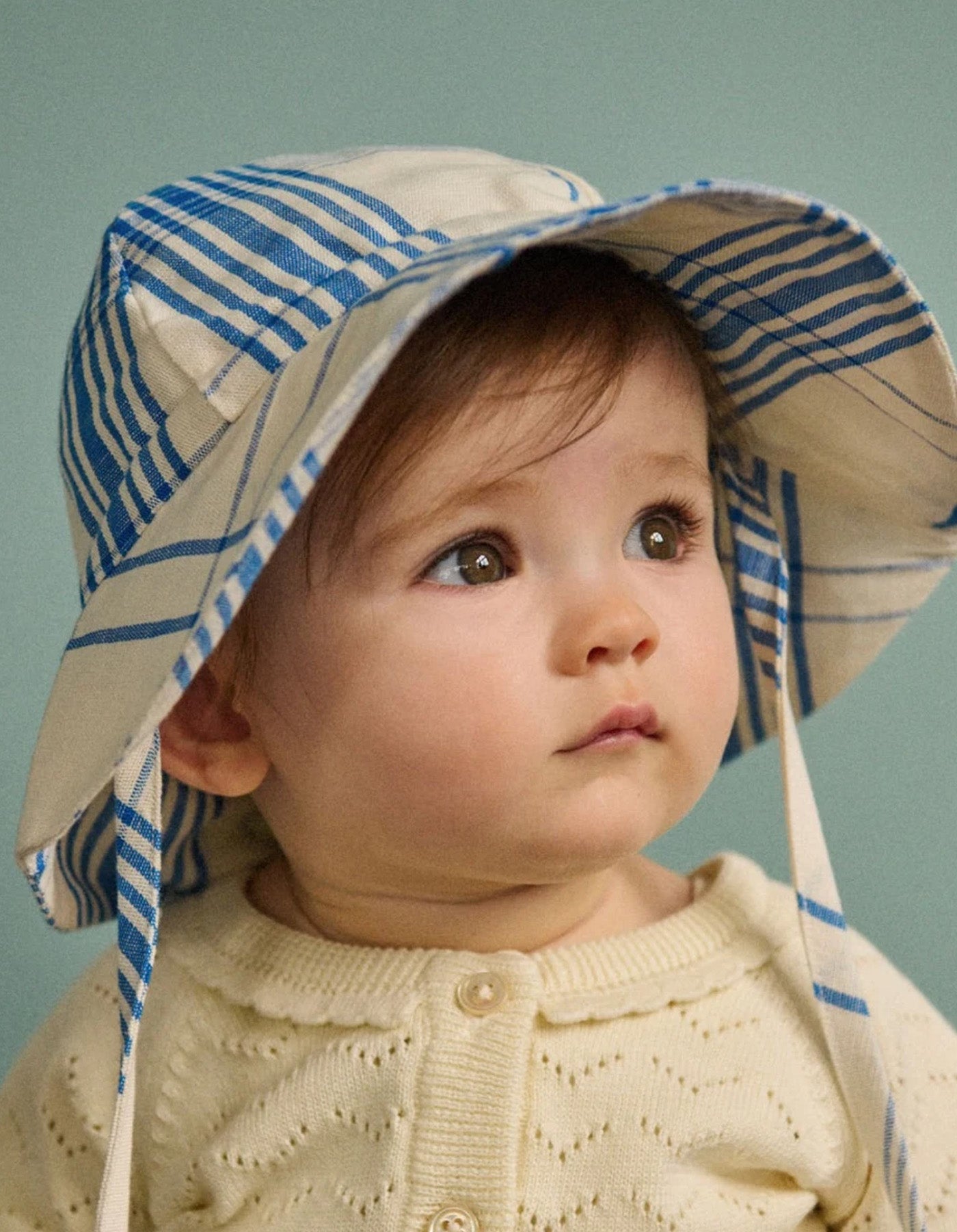 Nature Baby Linen Sunhat Clyde Check