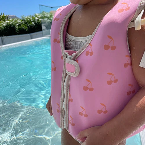 Sunnylife Kids Swim Vest Cotton Candy Cherry