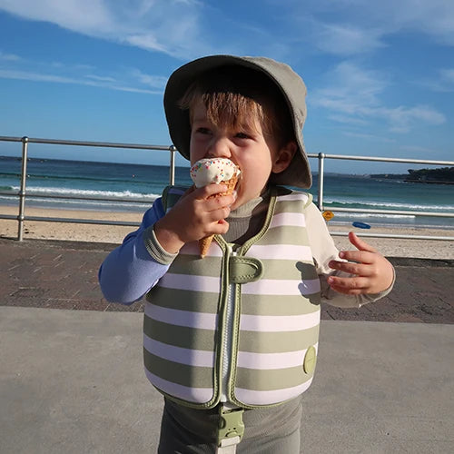 Sunnylife Kids Swim Vest Into The Wild Khaki