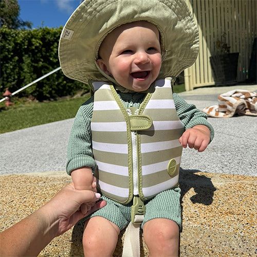Sunnylife Kids Swim Vest Into The Wild Khaki
