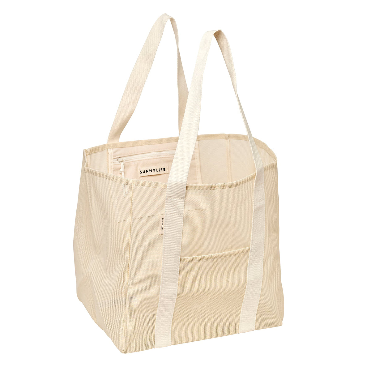 Sunnylife Mesh Beach Bag - Oyster Cream
