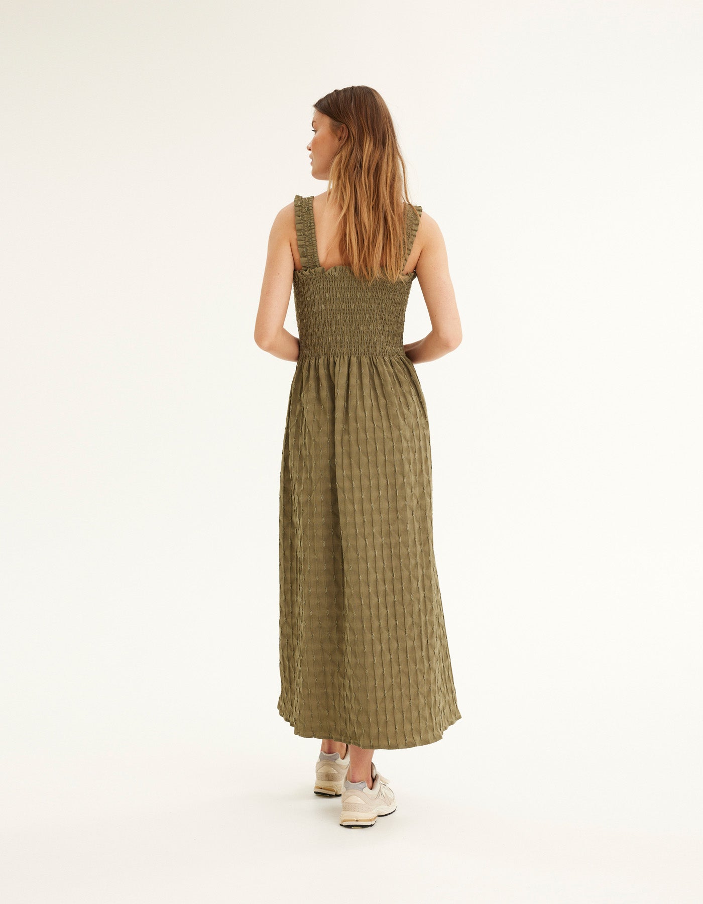 Summery Copenhagen Tara Smock Dress Aloe