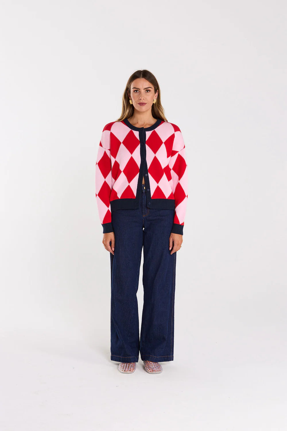 Thing Thing Gemma Cardigan - Cherry Milkshake