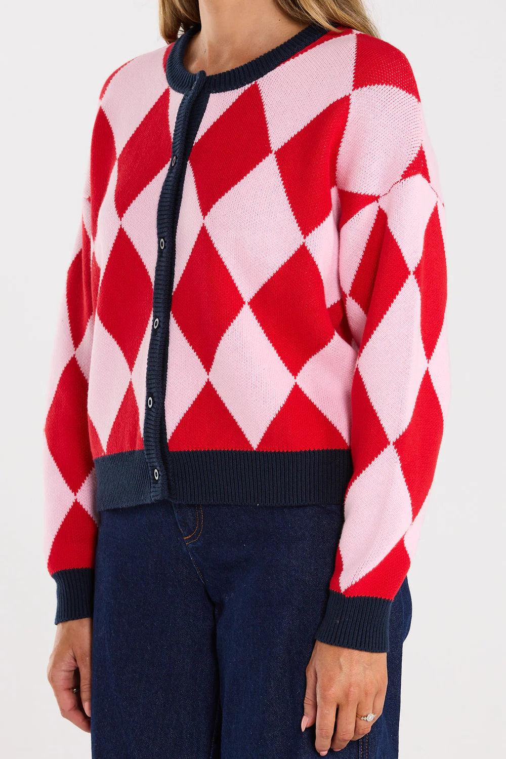 Thing Thing Gemma Cardigan - Cherry Milkshake
