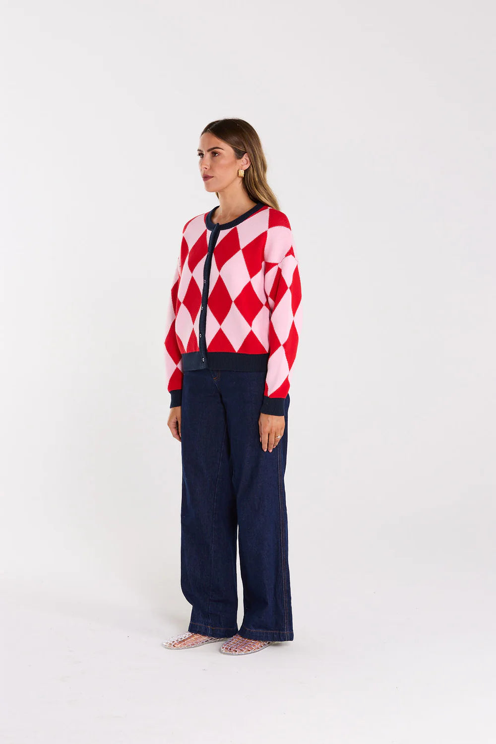 Thing Thing Gemma Cardigan - Cherry Milkshake