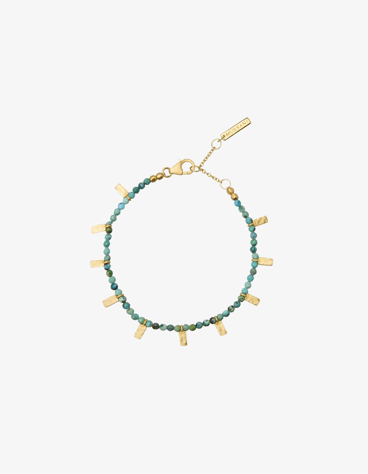 Murkani Turquoise Bracelet Gold Plate