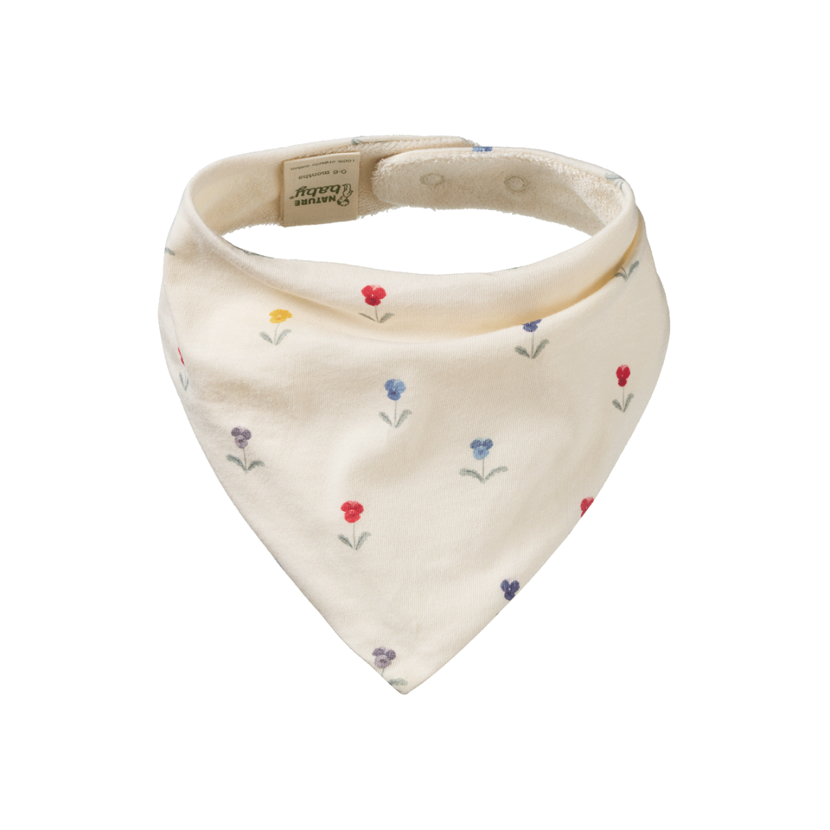 Nature Baby Triangle Bib Delphine Print