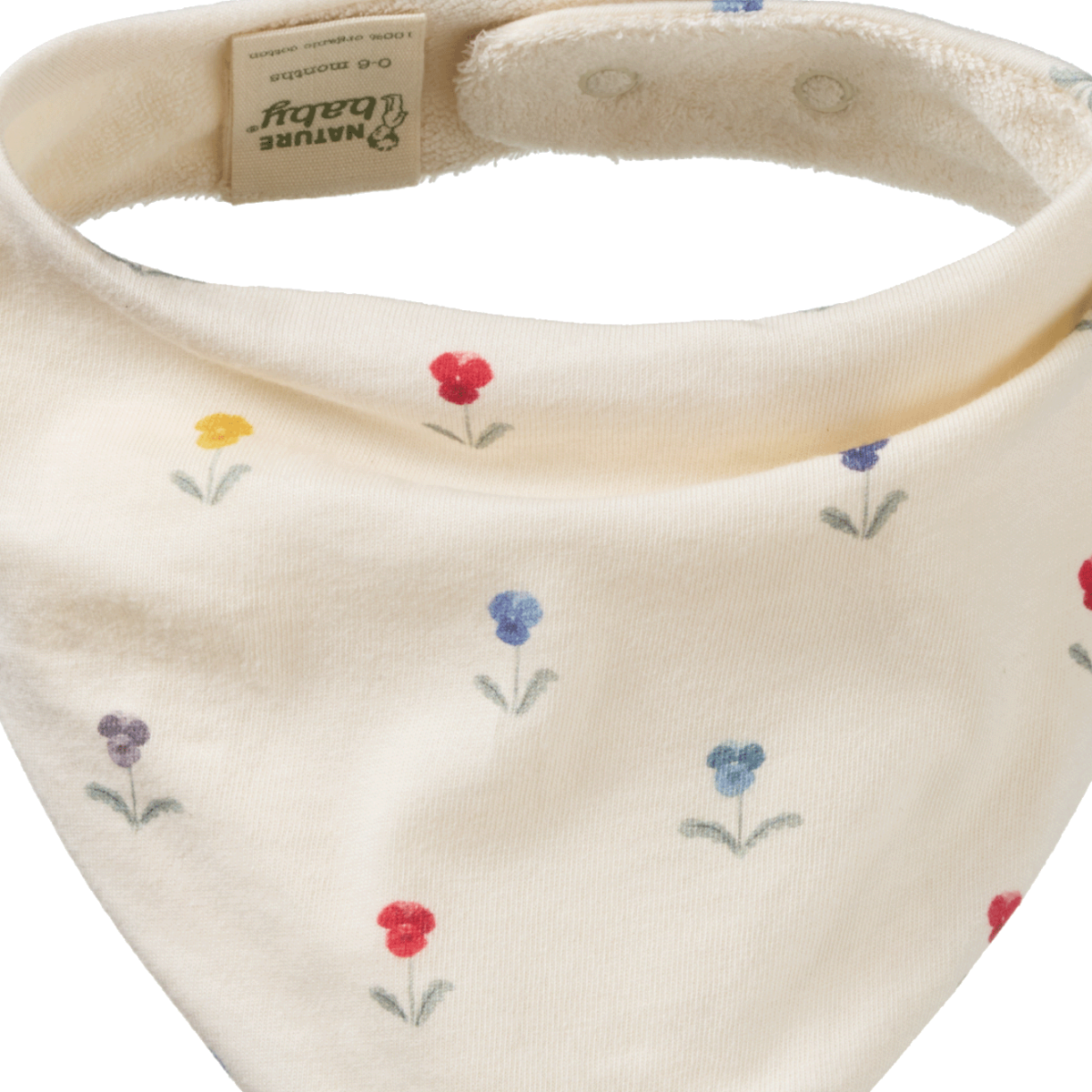 Nature Baby Triangle Bib Delphine Print