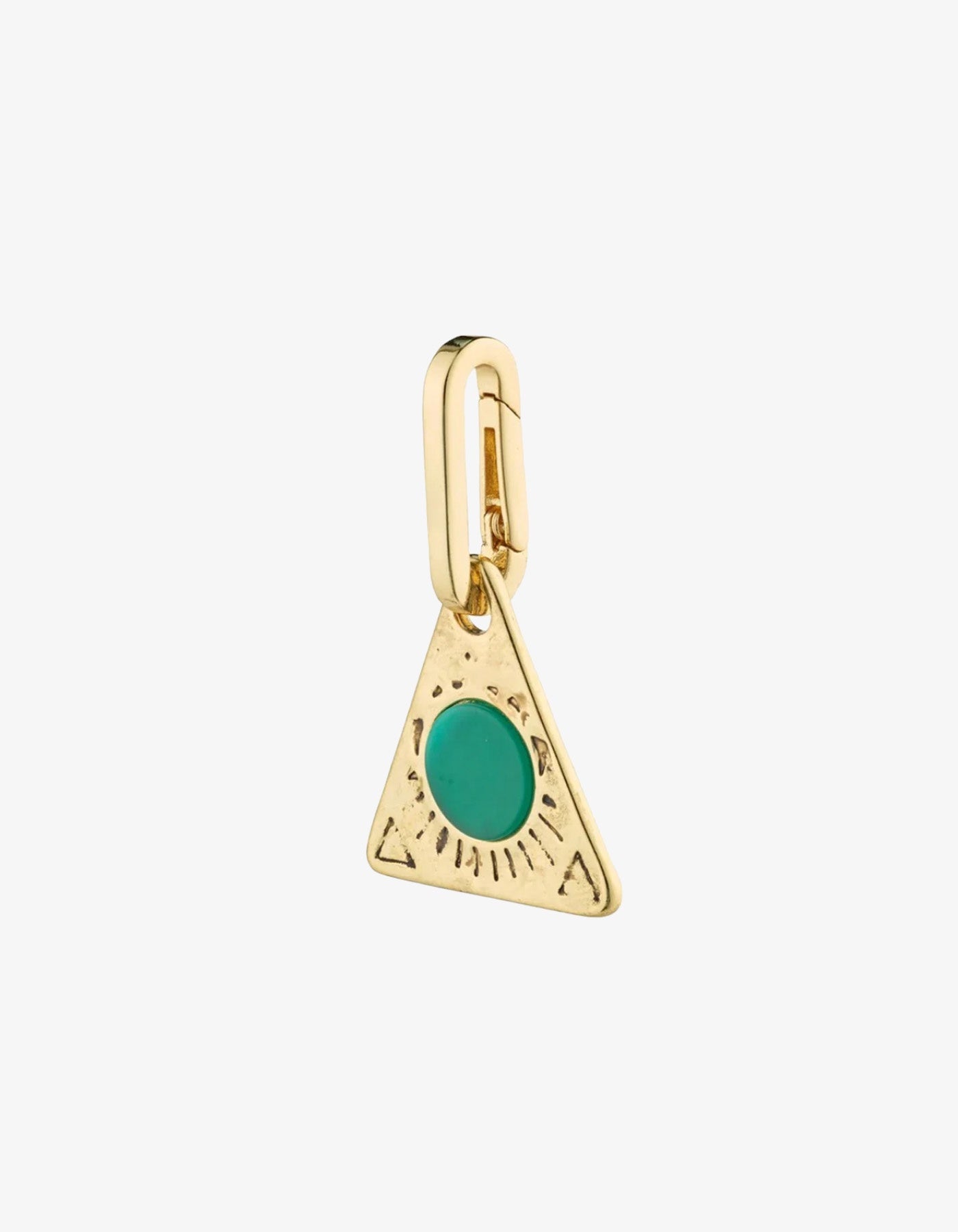 Pilgrim Charm Triangle Green/Gold