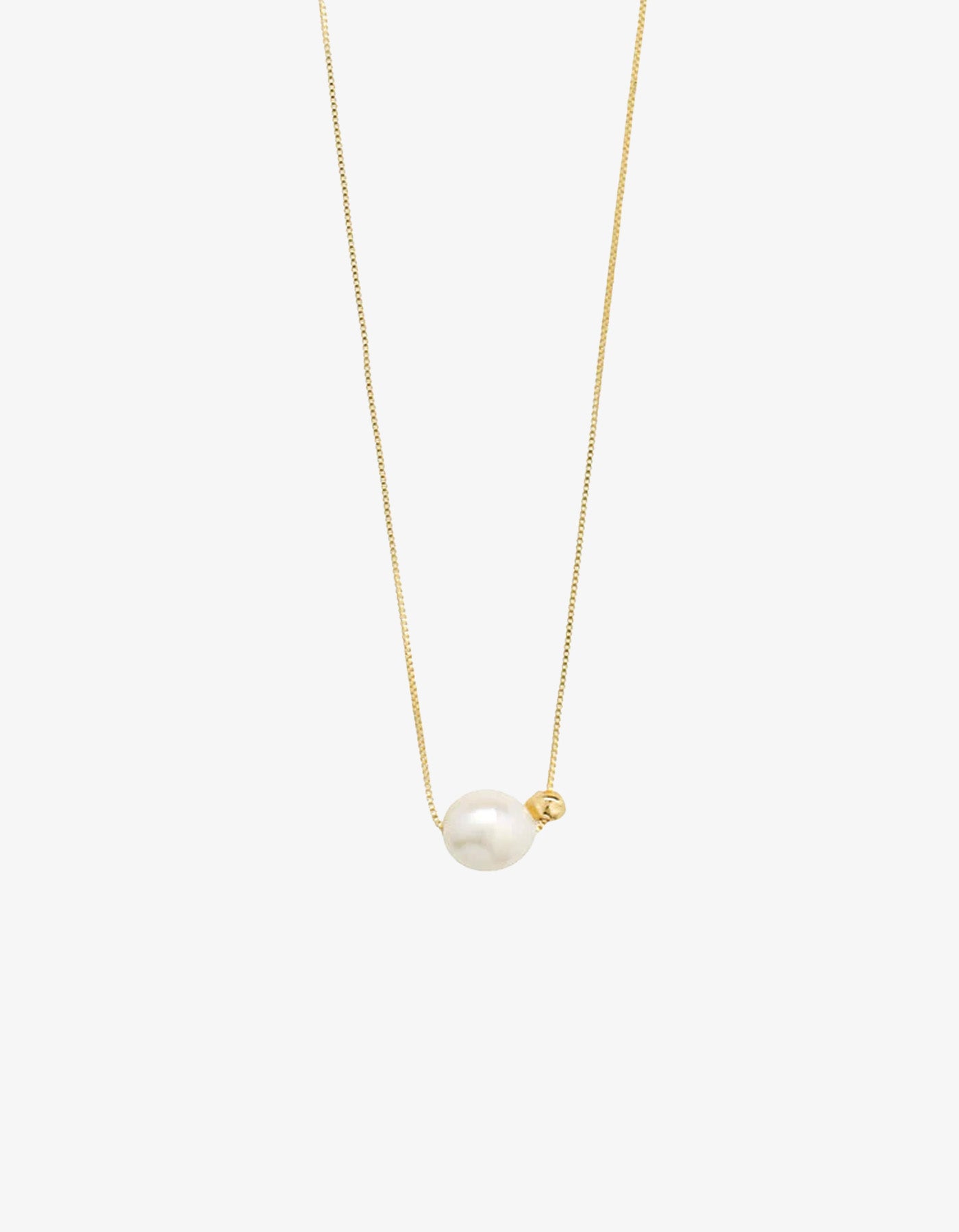 Pilgrim Trust Necklace - Gold Plated - White