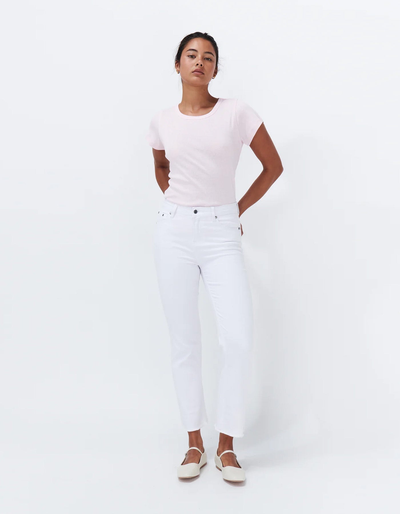 Kireina Vacay Jean - Raw Hem | Snow White