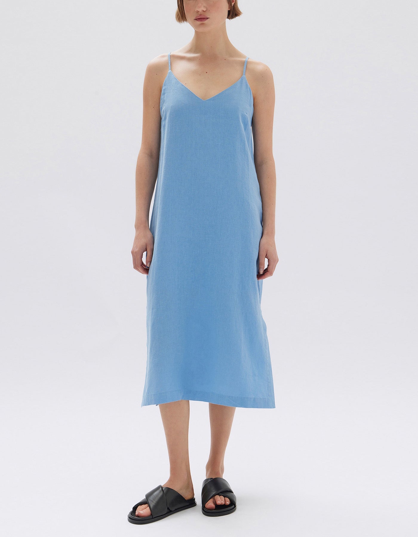 Assembly Label Vallory Linen Slip Dress Bahama