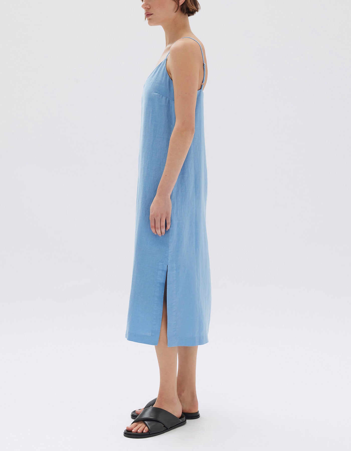 Assembly Label Vallory Linen Slip Dress Bahama