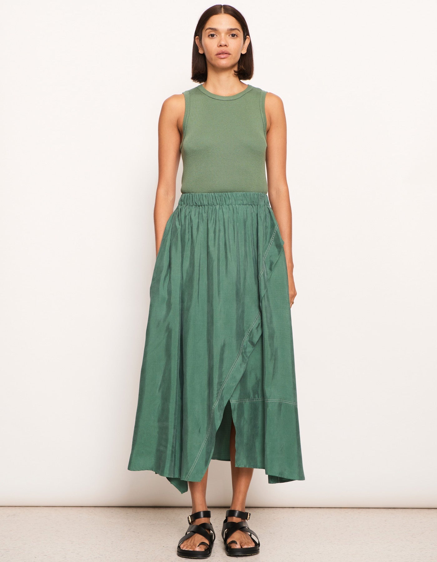 POL Vault Wrap Skirt Green