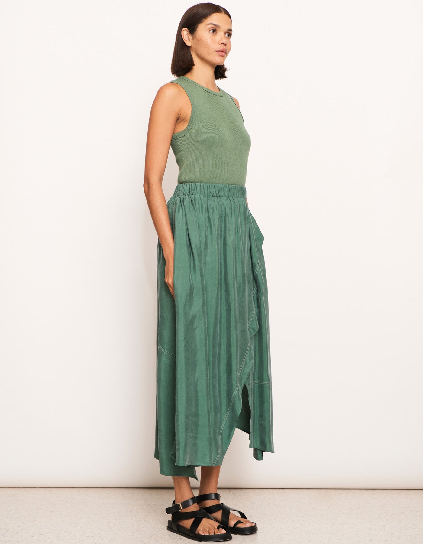 POL Vault Wrap Skirt Green