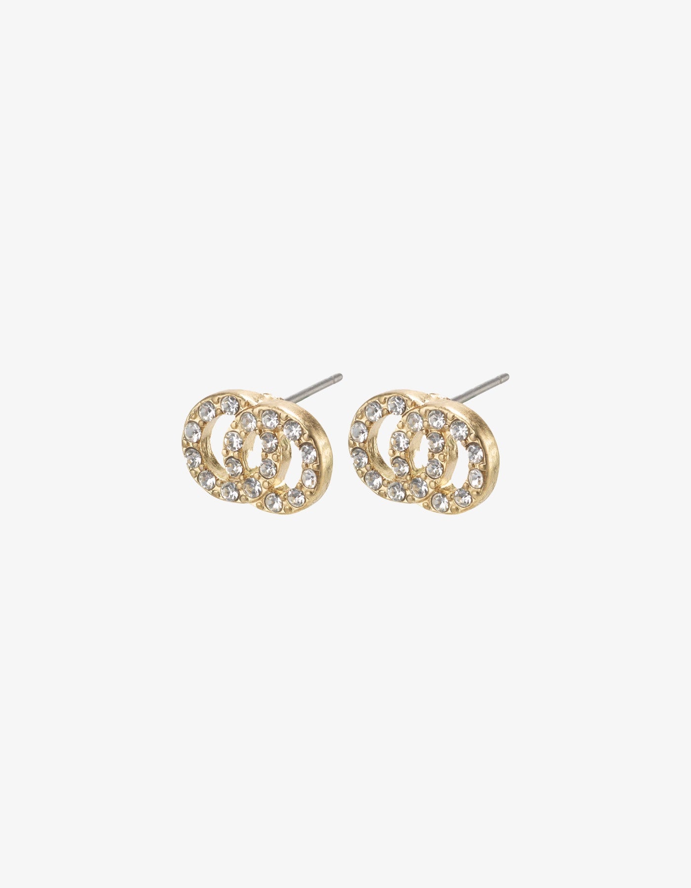 Pilgrim Victoria Pi Earrings Gold Plated/Crystal