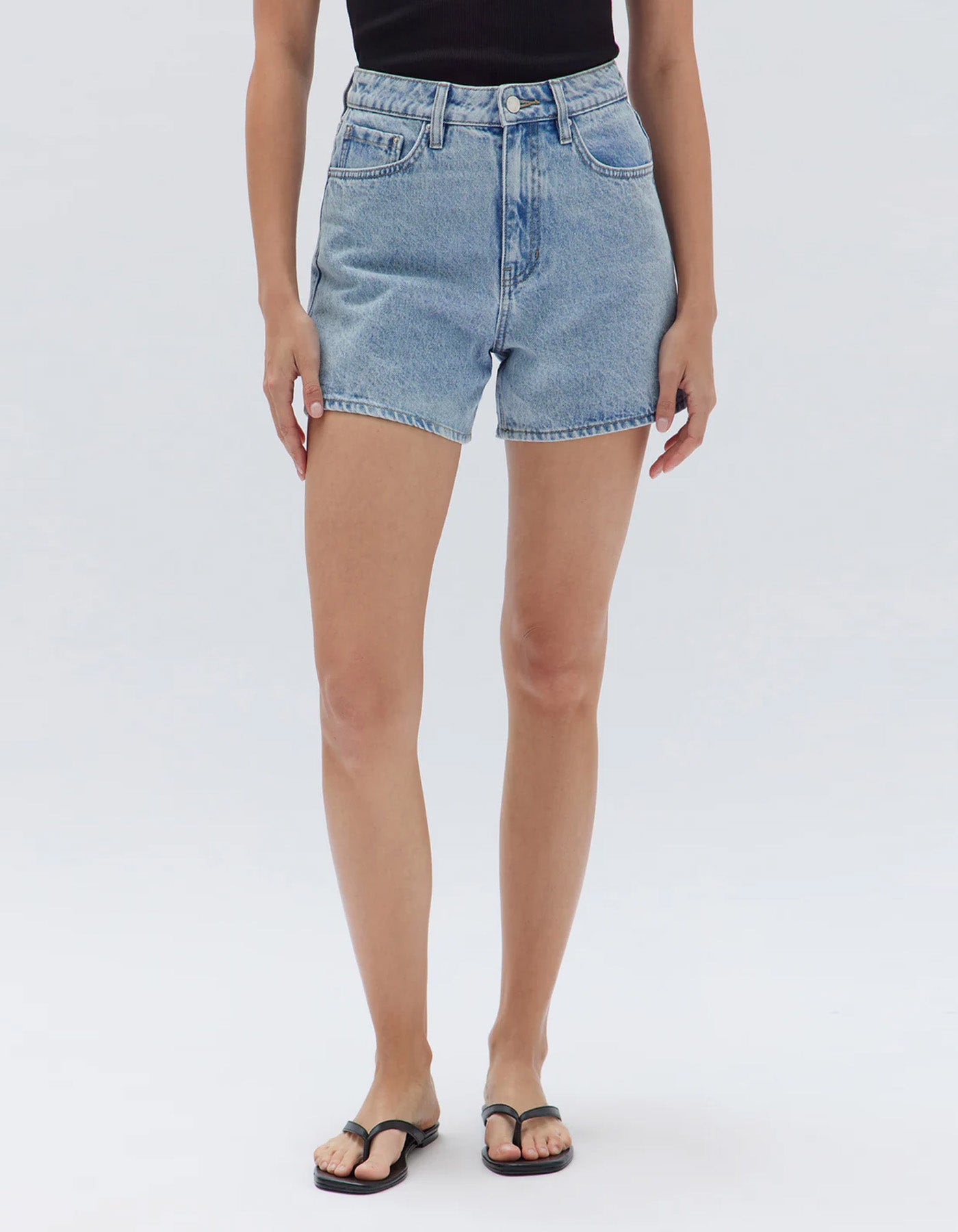 Assembly Label Vintage Denim Short Light Stone