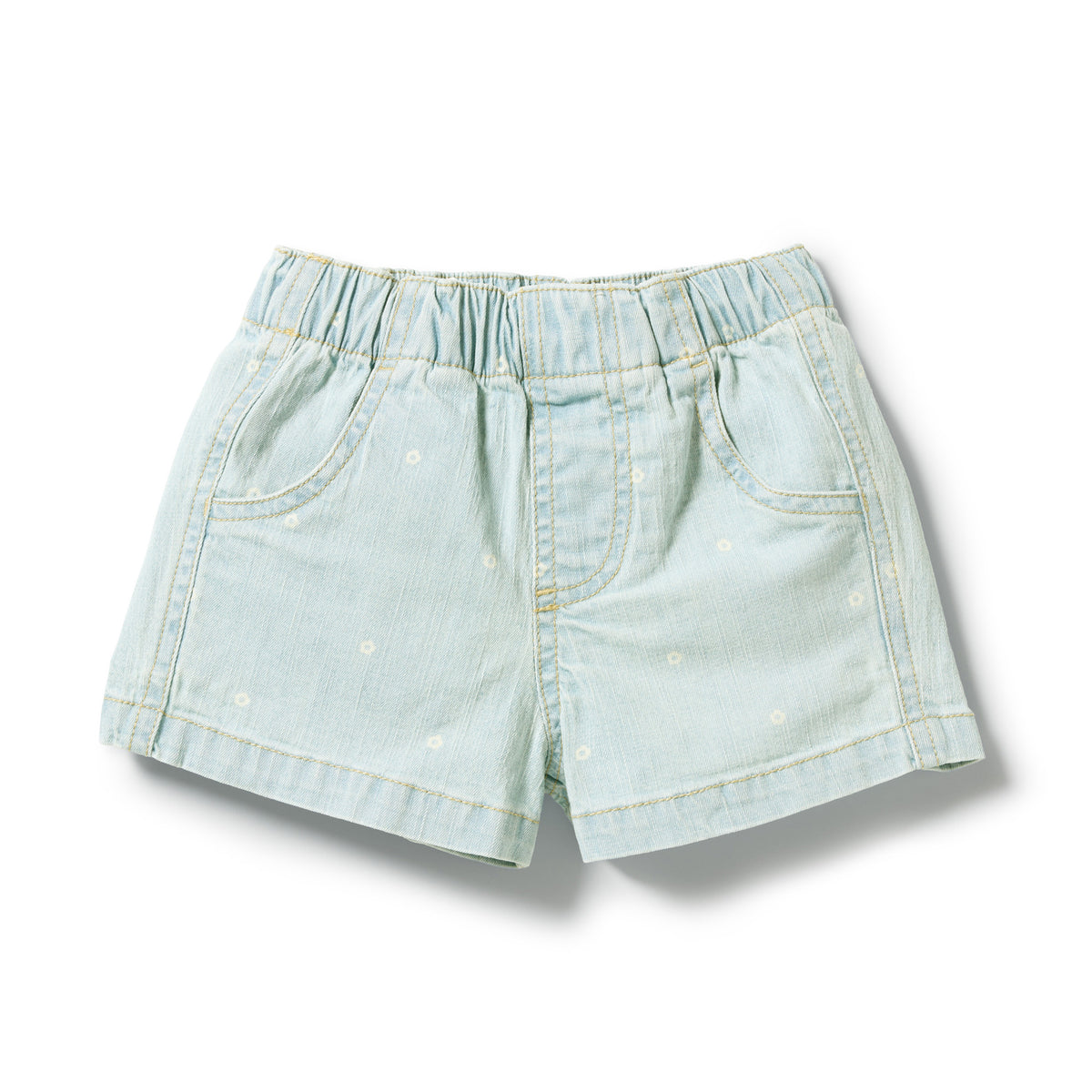 Wilson & Frenchy Organic Ditsy Daisy Denim Shorts