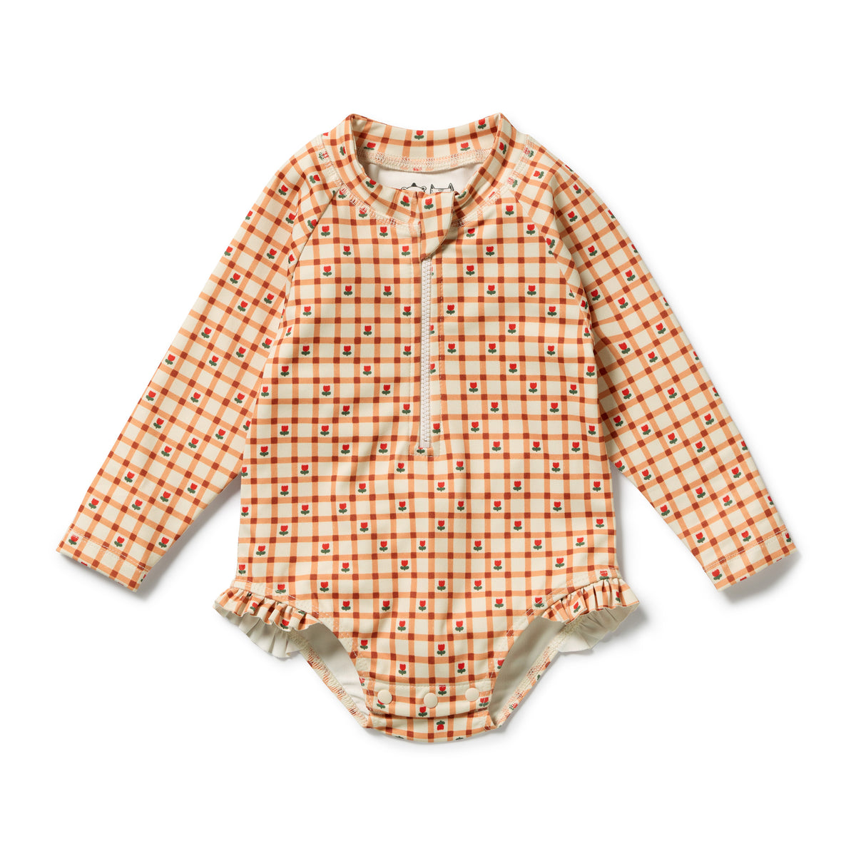 Wilson & Frenchy Long Sleeved Swimsuit Checkerberry