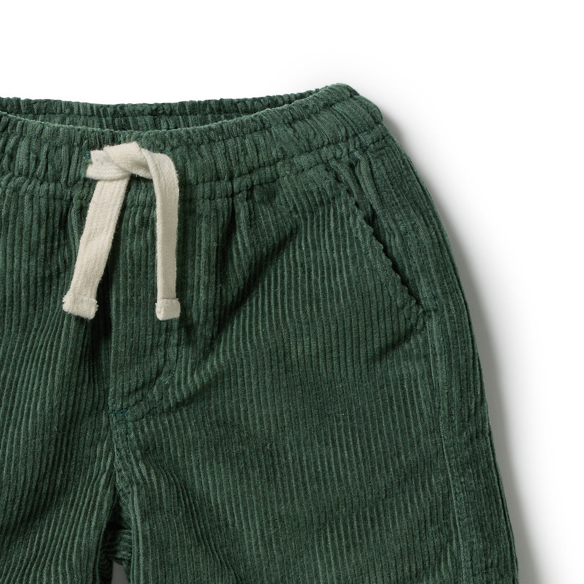 Wilson & Frenchy Moss Green Organic Cord Short